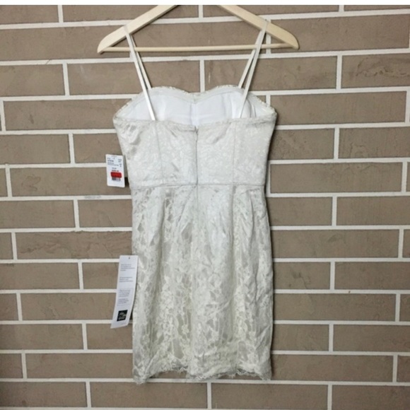 AIDAN Aidan Mattox Ivory Lace Corset Dress - Picture 2 of 8